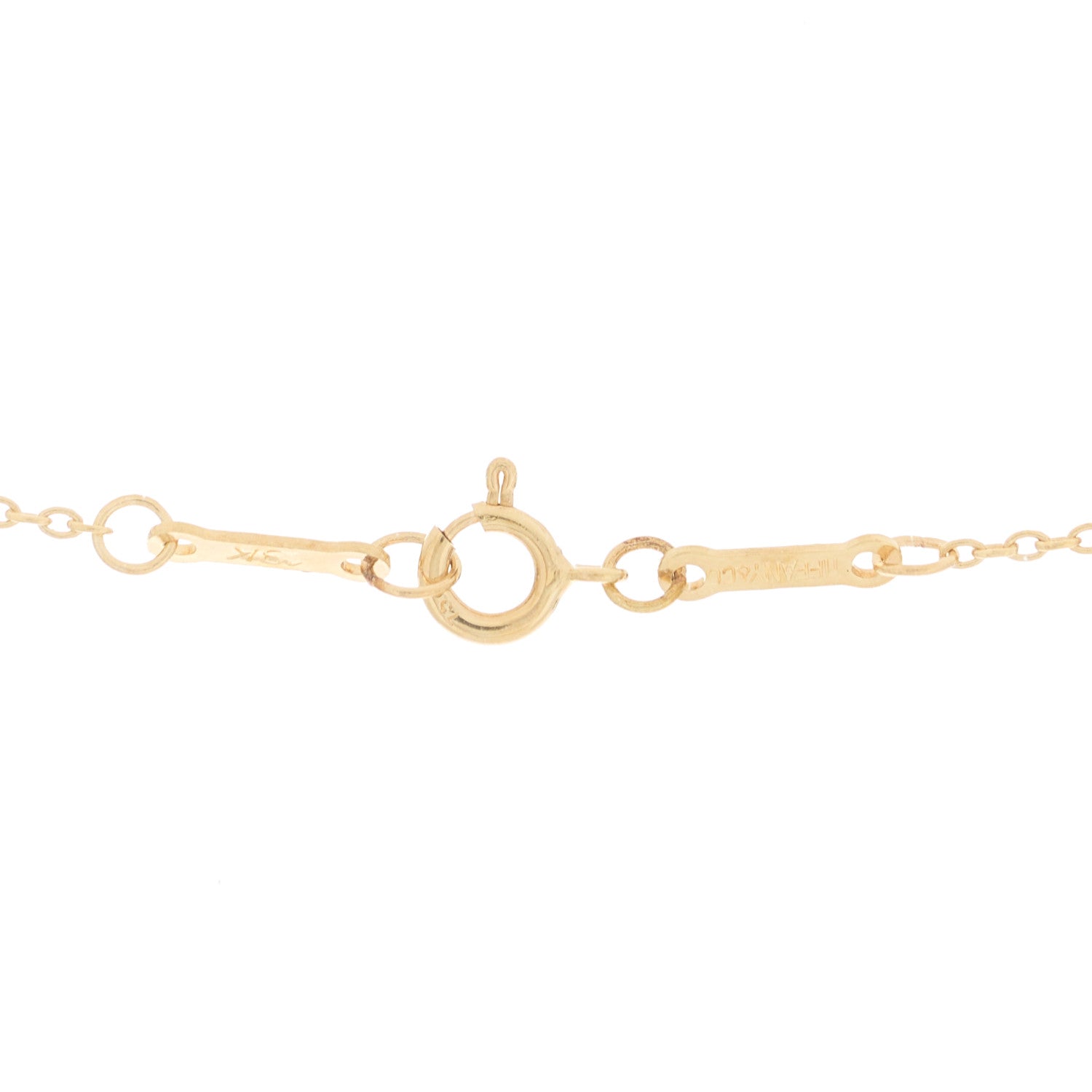 Tiffany 18K Yellow Gold 14mm Elsa Peretti Open Heart Pendant Necklace 5 of 6