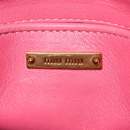 Miu Miu Nappa Matelasse Crossbody Peonia 6 of 16