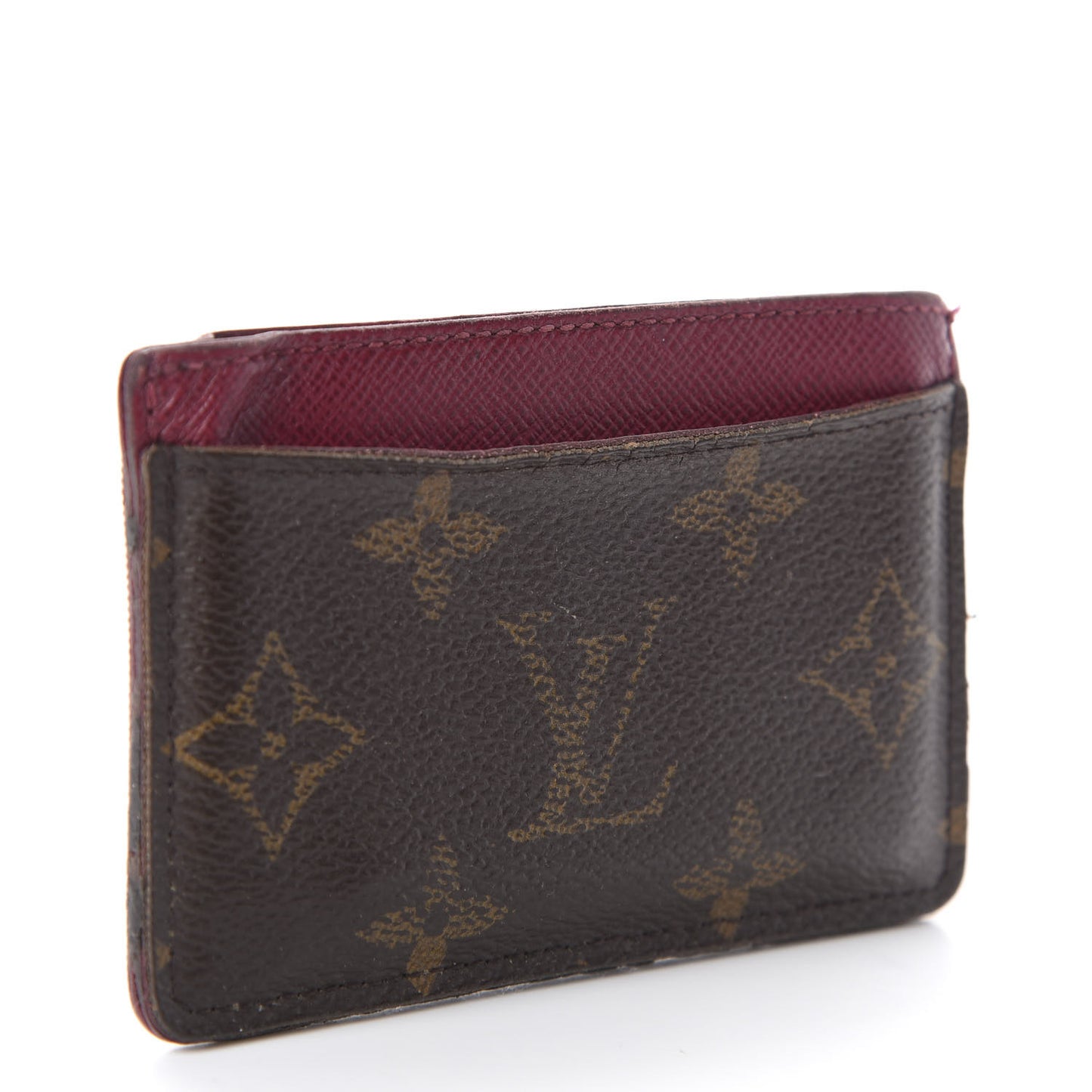 Monogram Card Holder Fuchsia