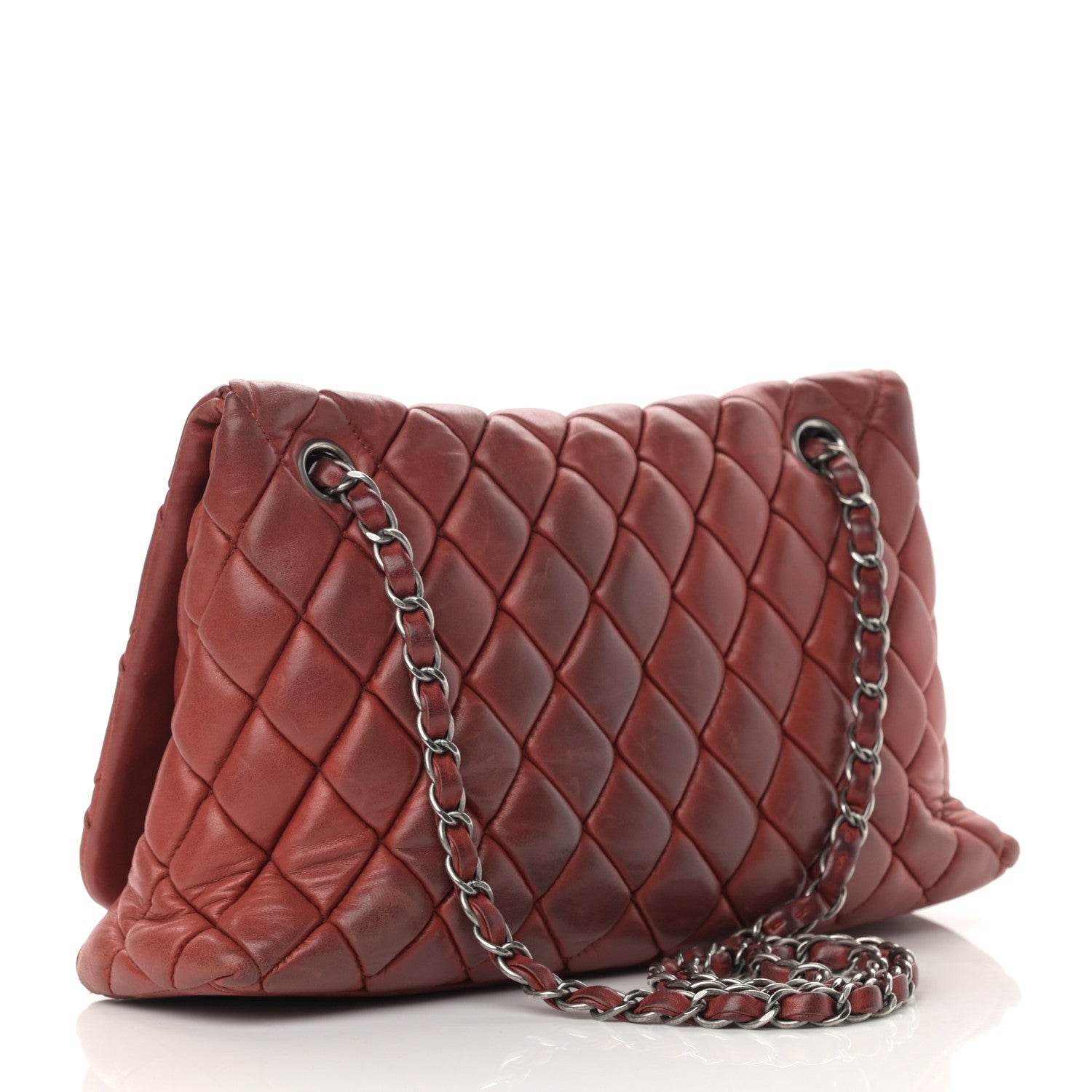 Chanel Lambskin Large New Bubble Flap Red 3 of 21