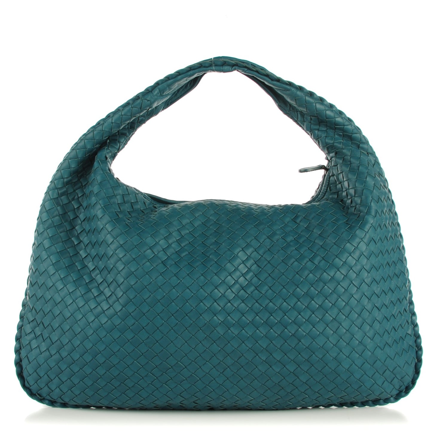 Nappa Intrecciato Large Veneta Hobo Teal