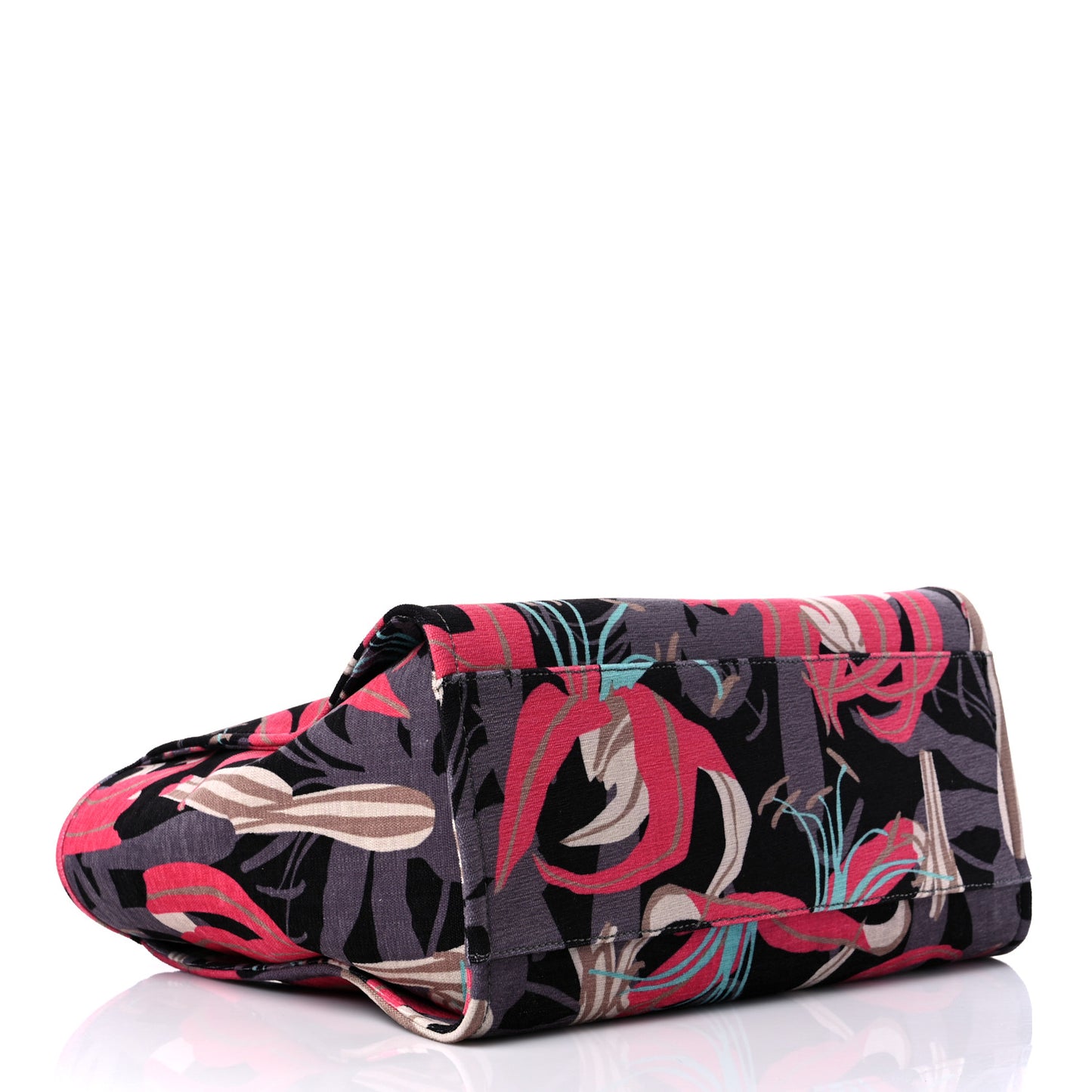 Velvet Calfskin Medium Deauville Tote Pink Multicolor