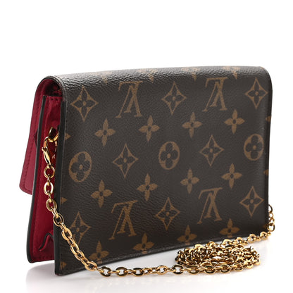 Louis Vuitton Monogram Flore Chain Wallet Fuchsia 3 of 13