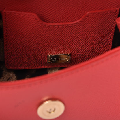 Dolce & Gabbana Dauphine Micro Miss Sicily Satchel Rosso Corallo 8 of 9