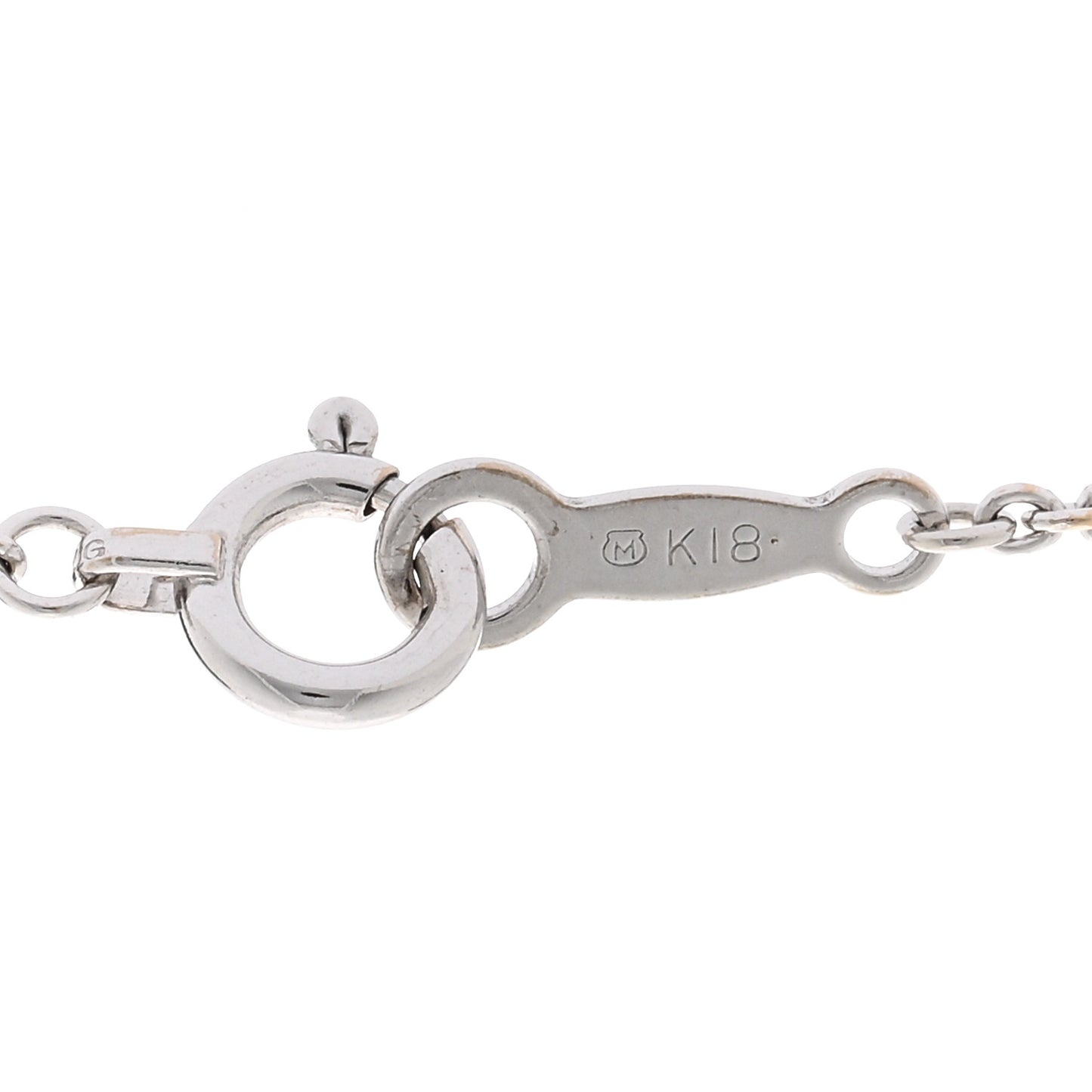 18K White Gold Diamond South Sea Pearl Three Pearl Drop Necklace