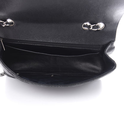 Chanel Caviar Quilted Jumbo Single Flap Black 6 of 15