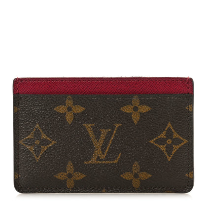Louis Vuitton Monogram Card Holder Fuchsia 1 of 8