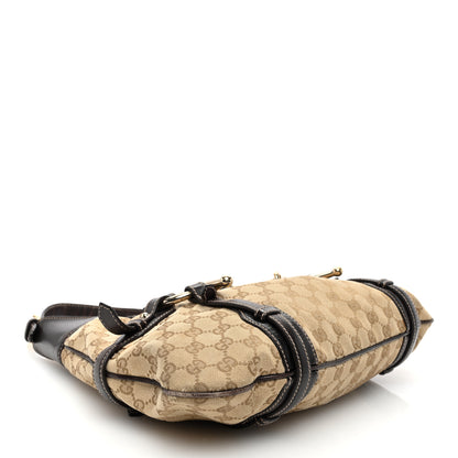 Gucci Monogram Large Horsebit 85th Anniversary Hobo Dark Brown 4 of 15