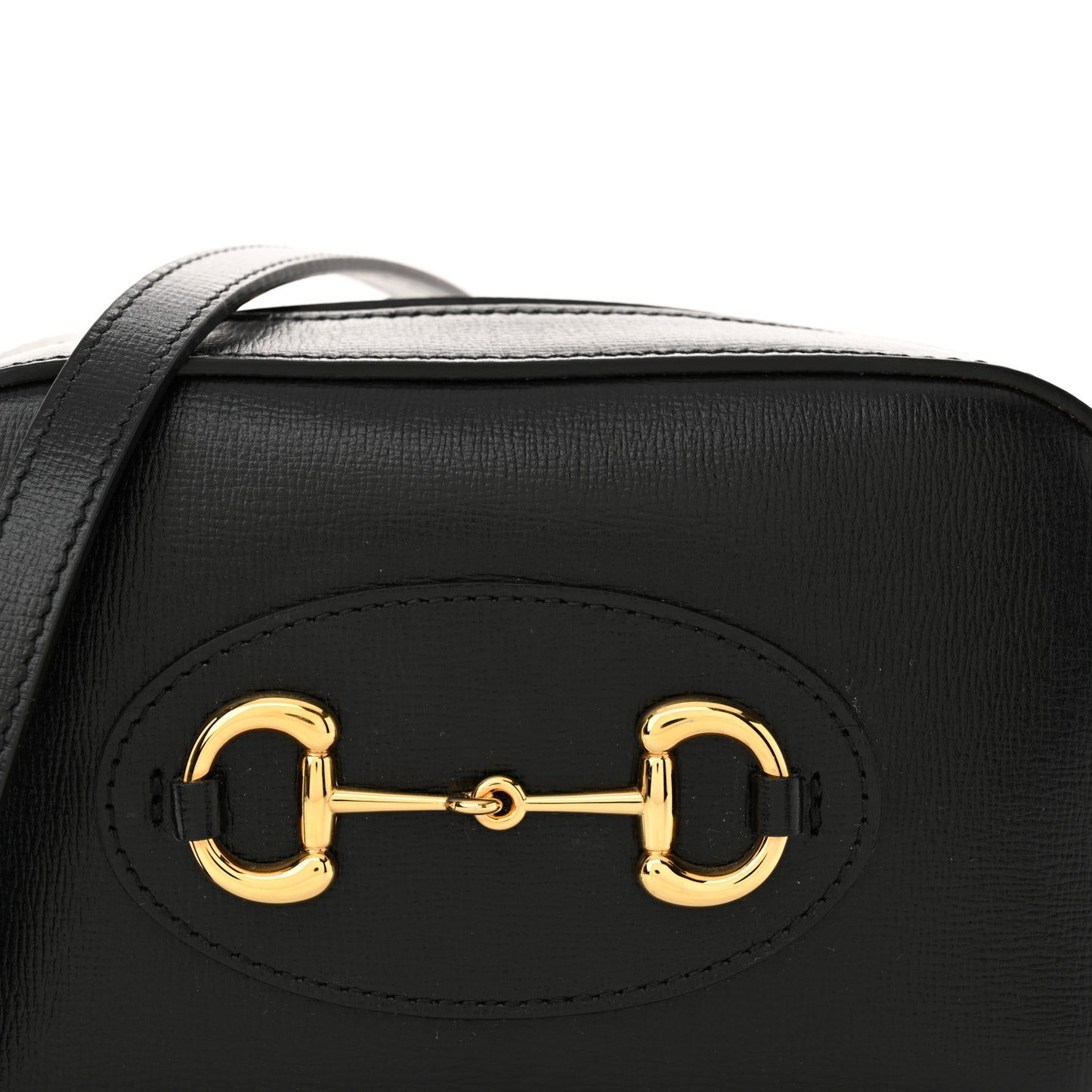 Calfskin Mini Horsebit 1955 Camera Shoulder Bag  Black