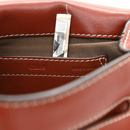 Chloe Shiny Calfskin Mini Marcie Round Crossbody Bag Caramel 5 of 13