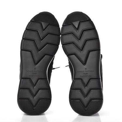 Louis Vuitton Neoprene Mesh Rubber Monogram Camo Fastlane Low Sneakers 7 Black 5 of 8