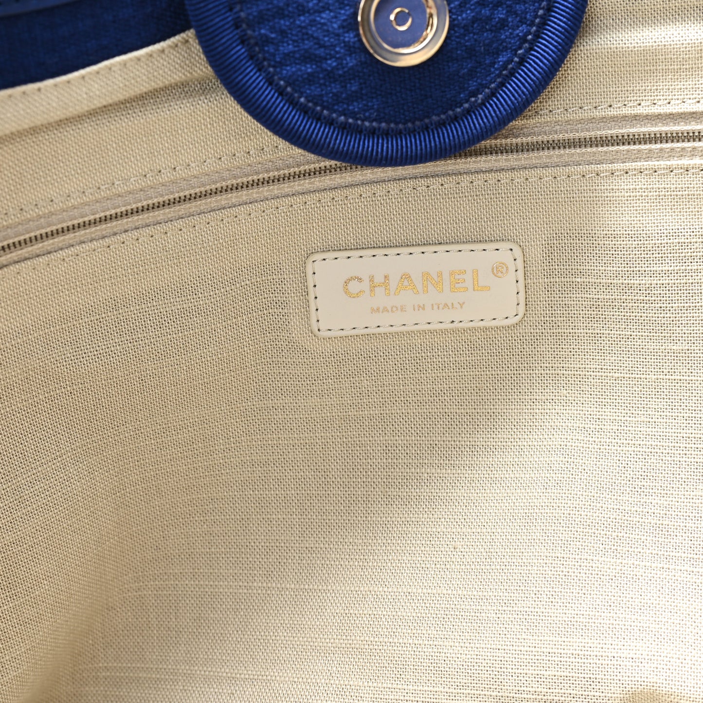 Mixed Fibers Medium Deauville Tote Blue