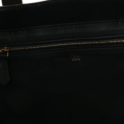 Fendi X FILA Glazed Fabric FF 1974 Mania Shopping Tote Bag Mogano Panna White 6 of 12