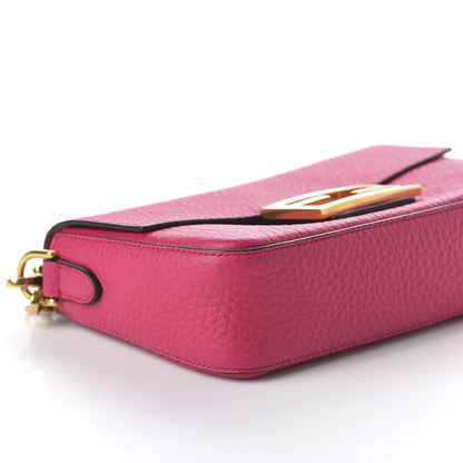 Fendi Cuoio Romano Mini Baguette Fuxia 5 of 8