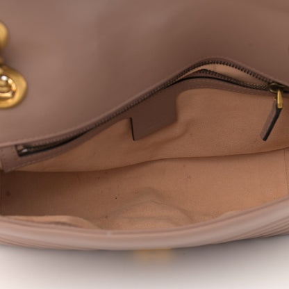 Gucci Calfskin Matelasse Small GG Marmont Shoulder Bag Porcelain Rose 5 of 12