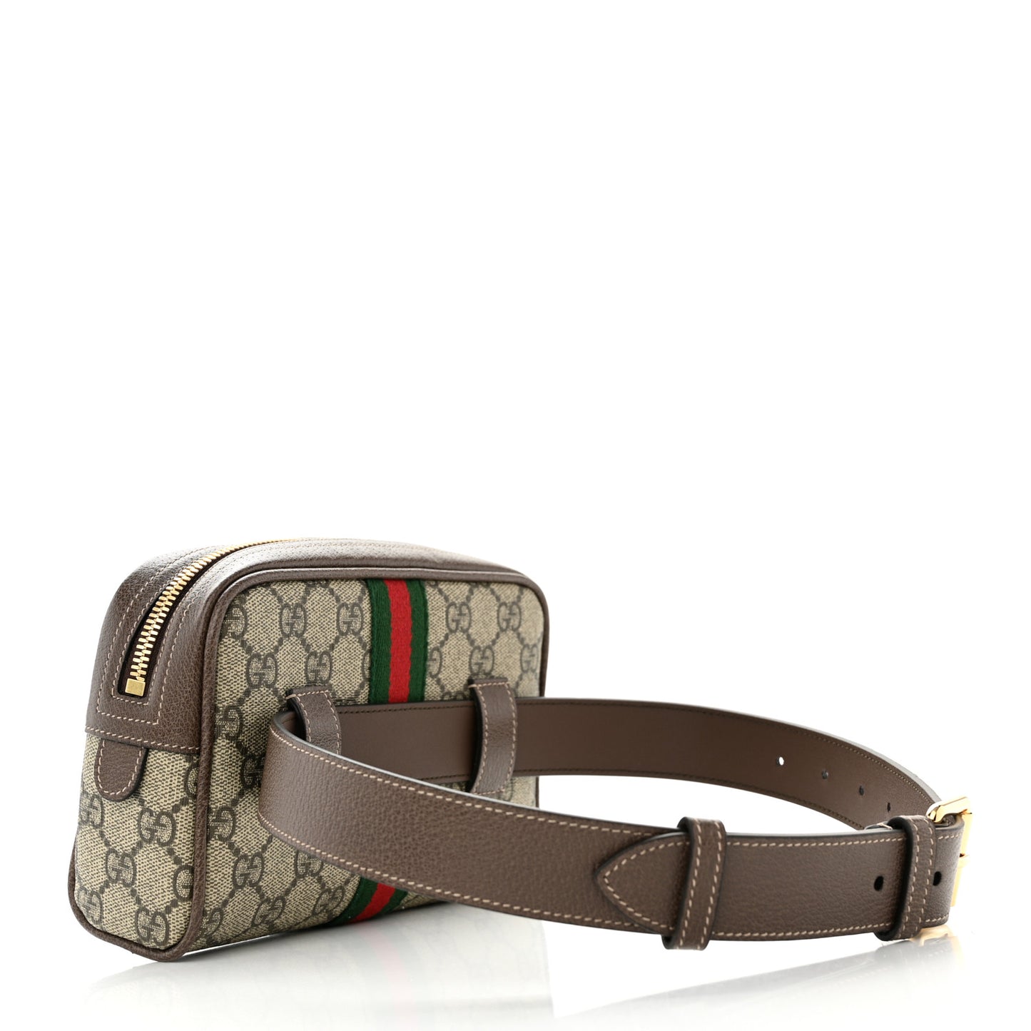 GG Supreme Monogram Small Ophidia Belt Bag 65 26 Dark Brown