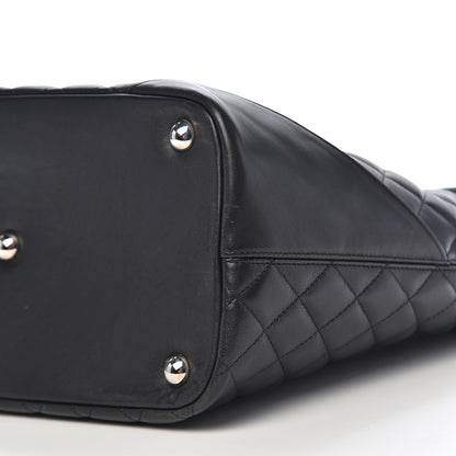 Chanel Calfskin Quilted Large Cambon Tote Black 14 of 16