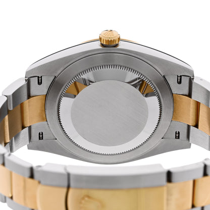 Rolex Stainless Steel 18K Yellow Gold Diamond 41mm Oyster Perpetual Datejust Watch Champagne 126333 4 of 5
