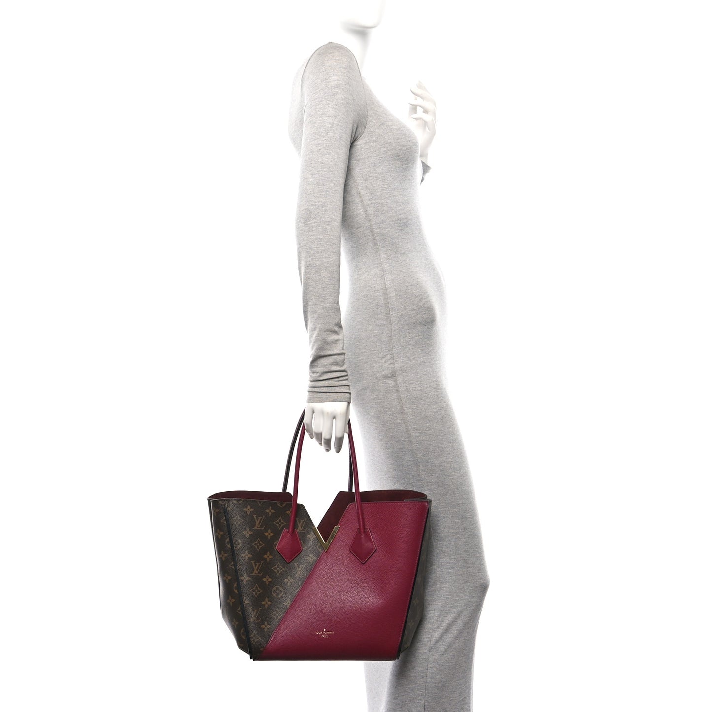 Calfskin Monogram Kimono Tote Grape