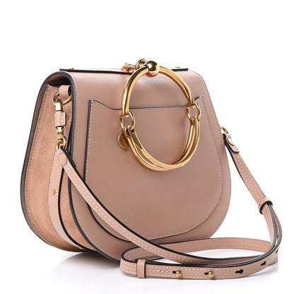 Chloe Calfskin Suede Medium Nile Bracelet Bag Biscotti Beige 3 of 10