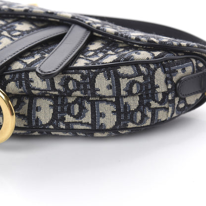 Christian Dior Oblique Mini Saddle Bag Blue 8 of 8