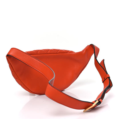 Versace Nappa Quilted Medusa Belt Bag Orange 3 of 9