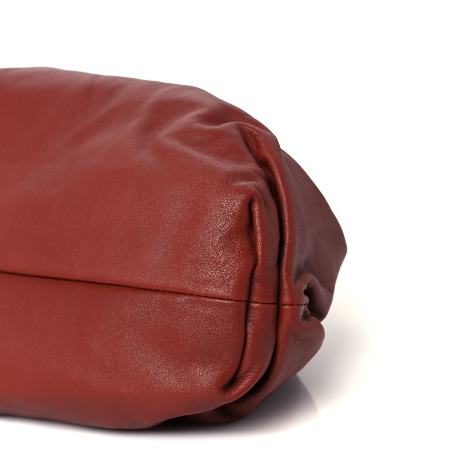 Bottega Veneta Smooth Butter Calf The Pouch Oversized Clutch Rust 11 of 11