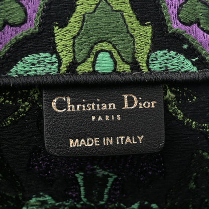 Christian Dior Canvas Embroidered Large Indian Purple Book Tote Multicolor 6 of 11
