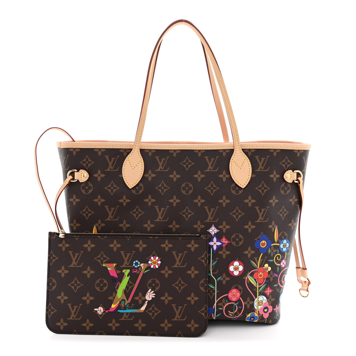 LV X TM Monogram Flowers Neverfull MM