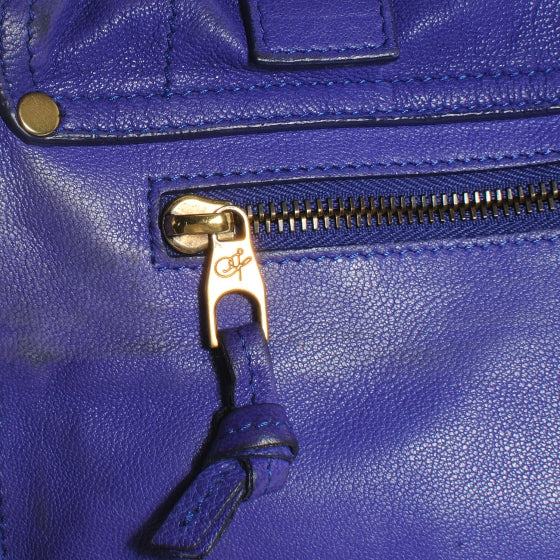 Lambskin PS1 Medium Satchel Purple Rain