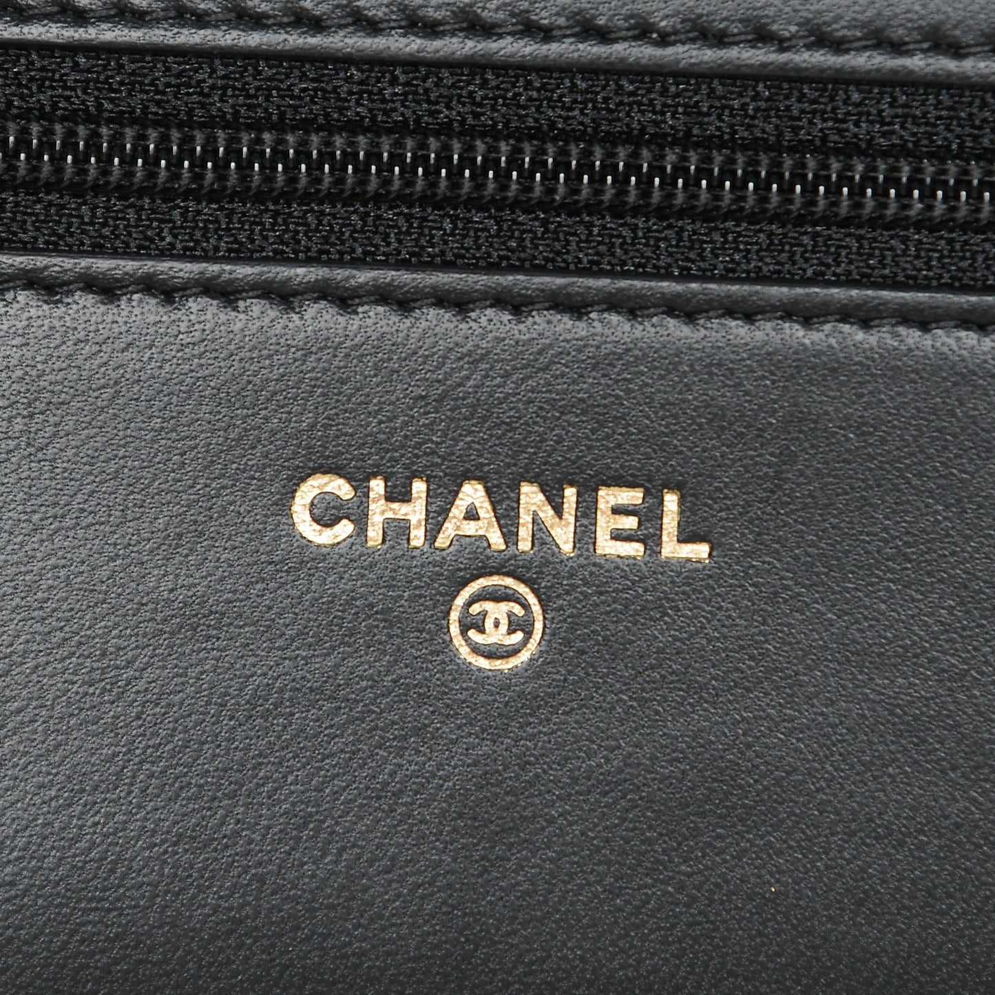 Lambskin Quilted Boy Wallet On Chain WOC Black