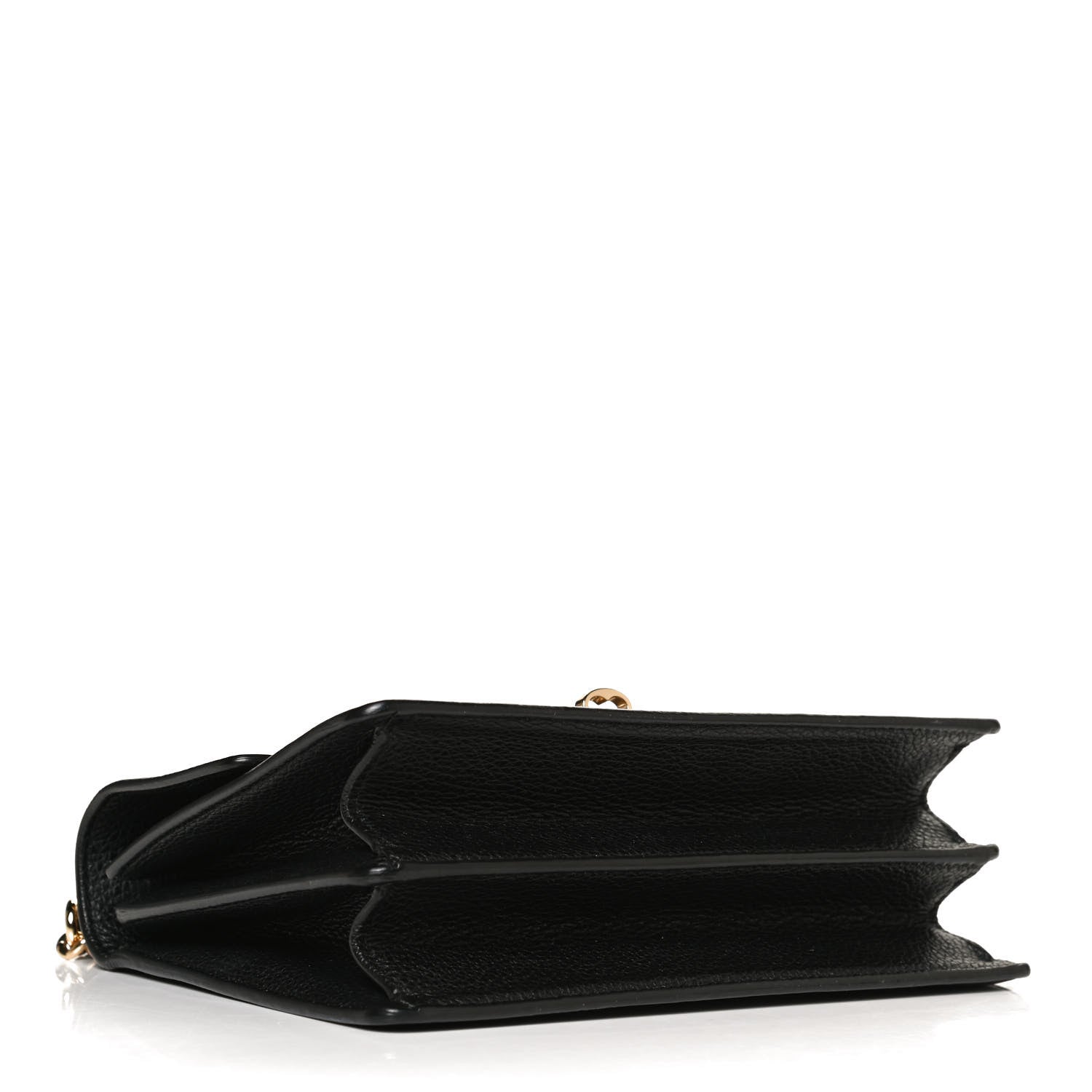 Dolce & Gabbana Grained Calfskin Rosalia Shoulder Bag Black 4 of 11