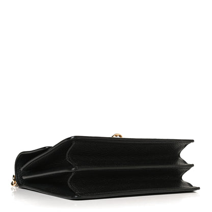 Dolce & Gabbana Grained Calfskin Rosalia Shoulder Bag Black 4 of 11