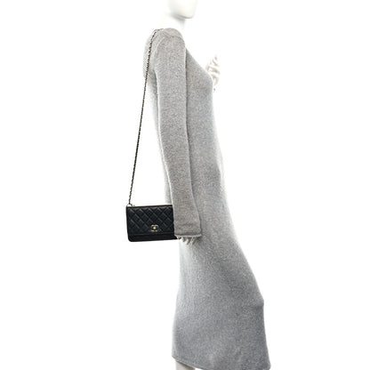 Chanel Lambskin Quilted Trendy CC Wallet On Chain WOC Black 2 of 13