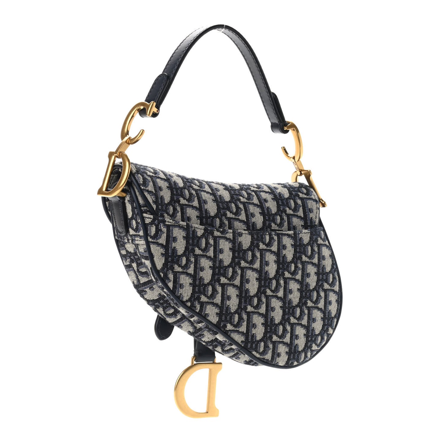 Oblique Mini Saddle Bag Blue