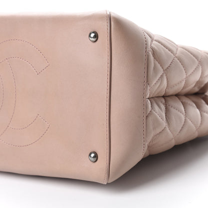 Chanel Calfskin Quilted Small Easy Shopping Tote Light Pink 7 of 18