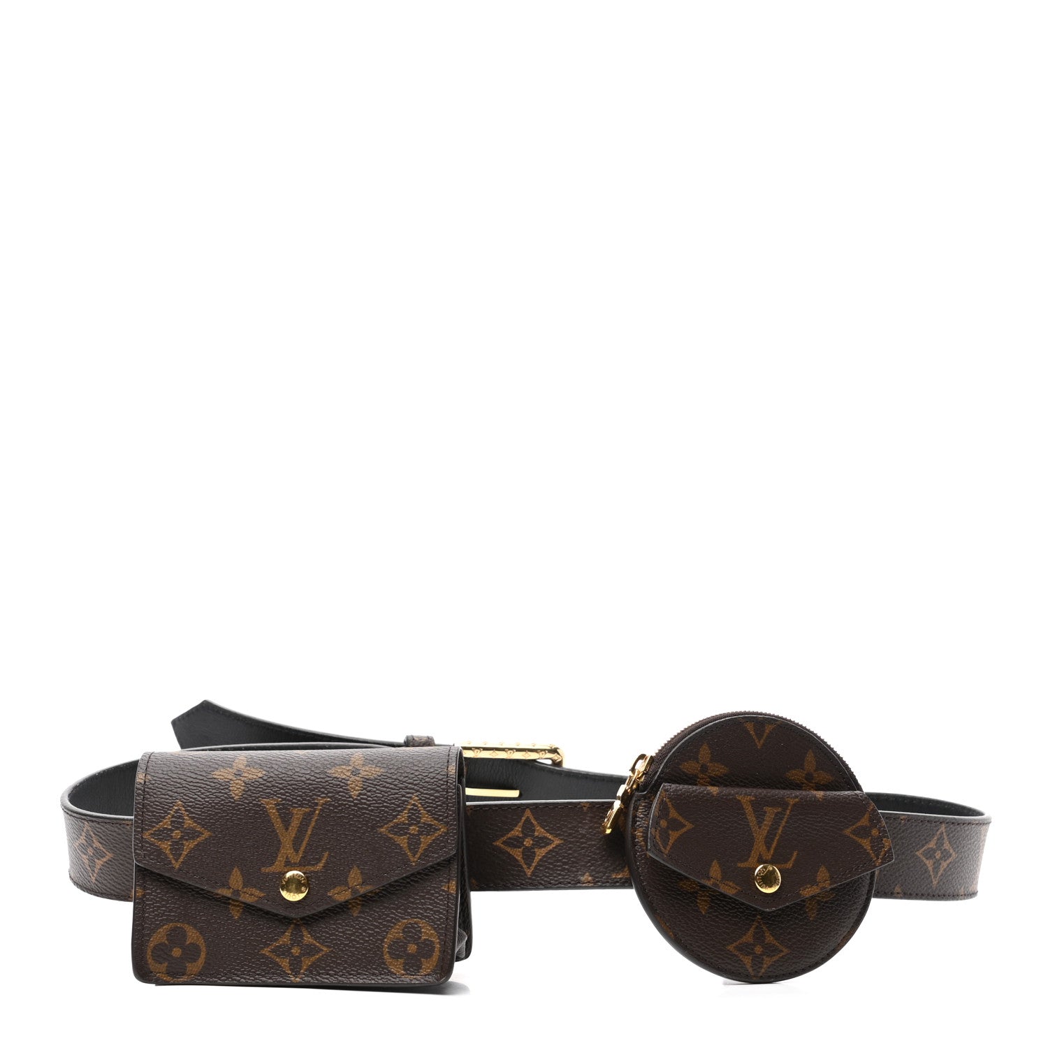 Louis Vuitton Monogram 30mm Daily Multi Pocket Belt 80 32 1 of 8