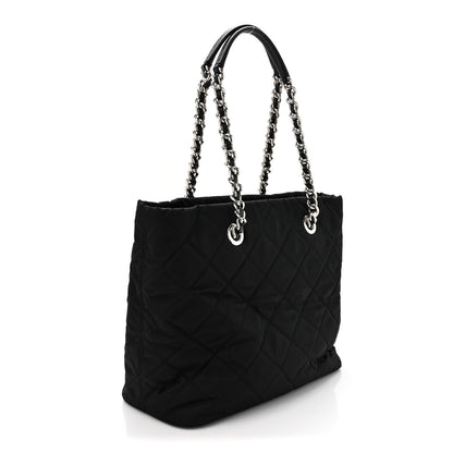 Prada Nylon Tessuto Impuntu Quilted Tote Black 3 of 9