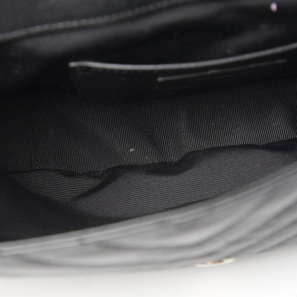 Saint Laurent Sheepskin Medium Tri-Quilt College Monogram Satchel Black 5 of 11