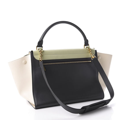Celine Smooth Calfskin Medium Tri-Color Trapeze Pistachio 2 of 14