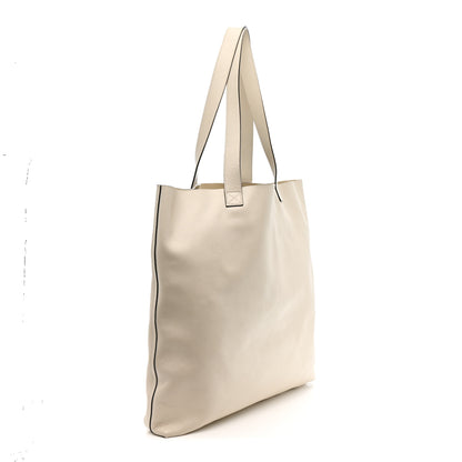 Gucci Calfskin Mens Logo Tote White 3 of 12