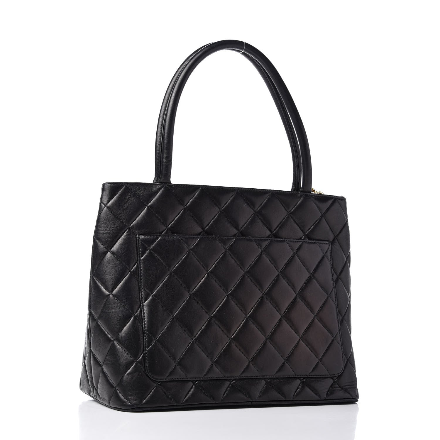 Chanel Lambskin Quilted Medallion Tote Black 3 of 10