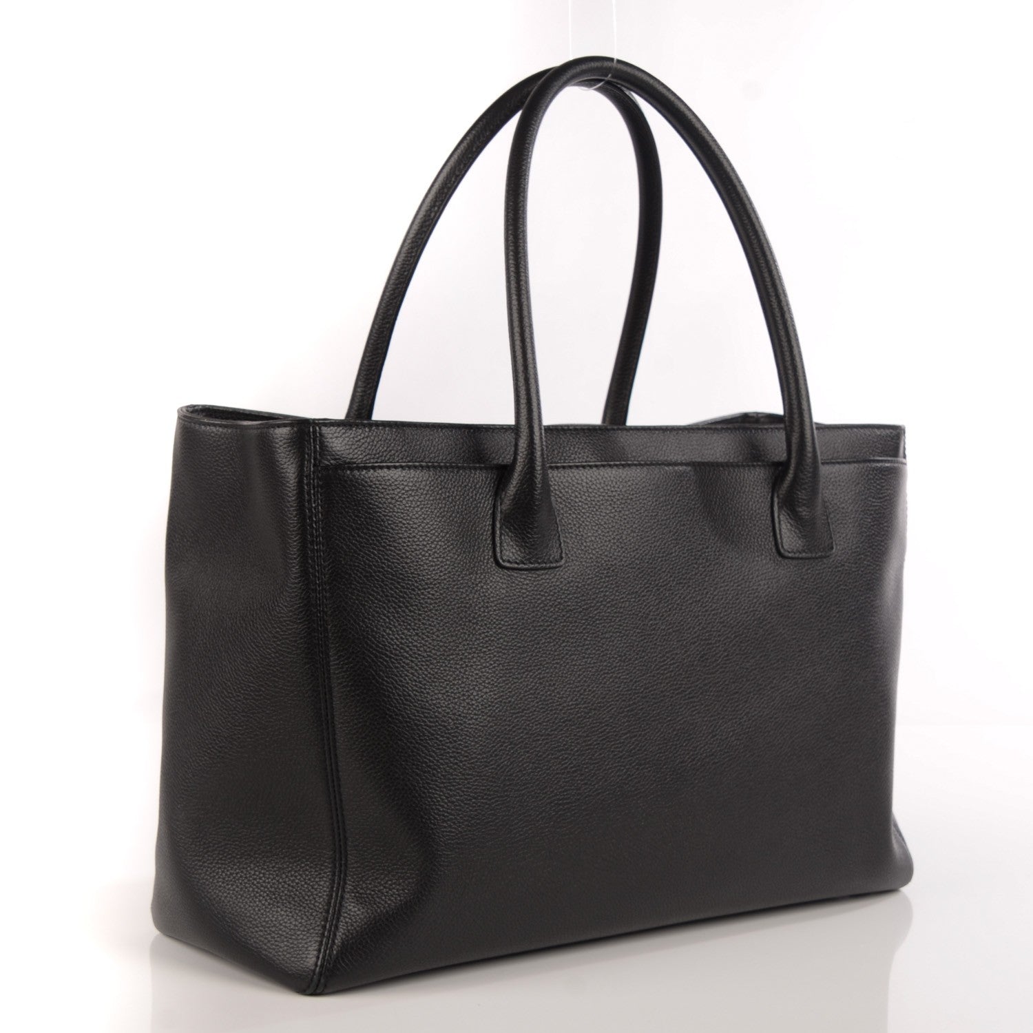 Chanel Calfskin Cerf Executive Shopper Tote Black 3 of 7