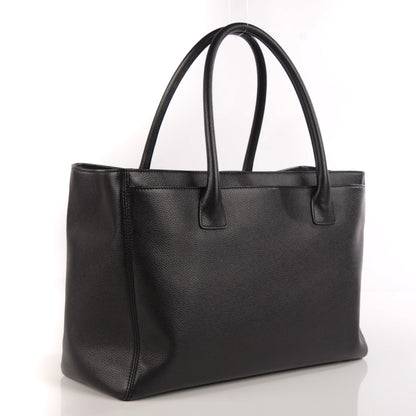 Chanel Calfskin Cerf Executive Shopper Tote Black 3 of 7