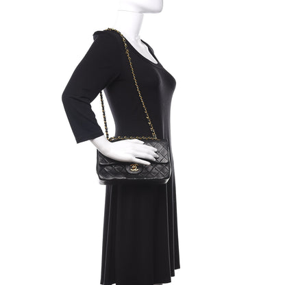 Chanel Lambskin Quilted Small Double Flap Black 2 of 11
