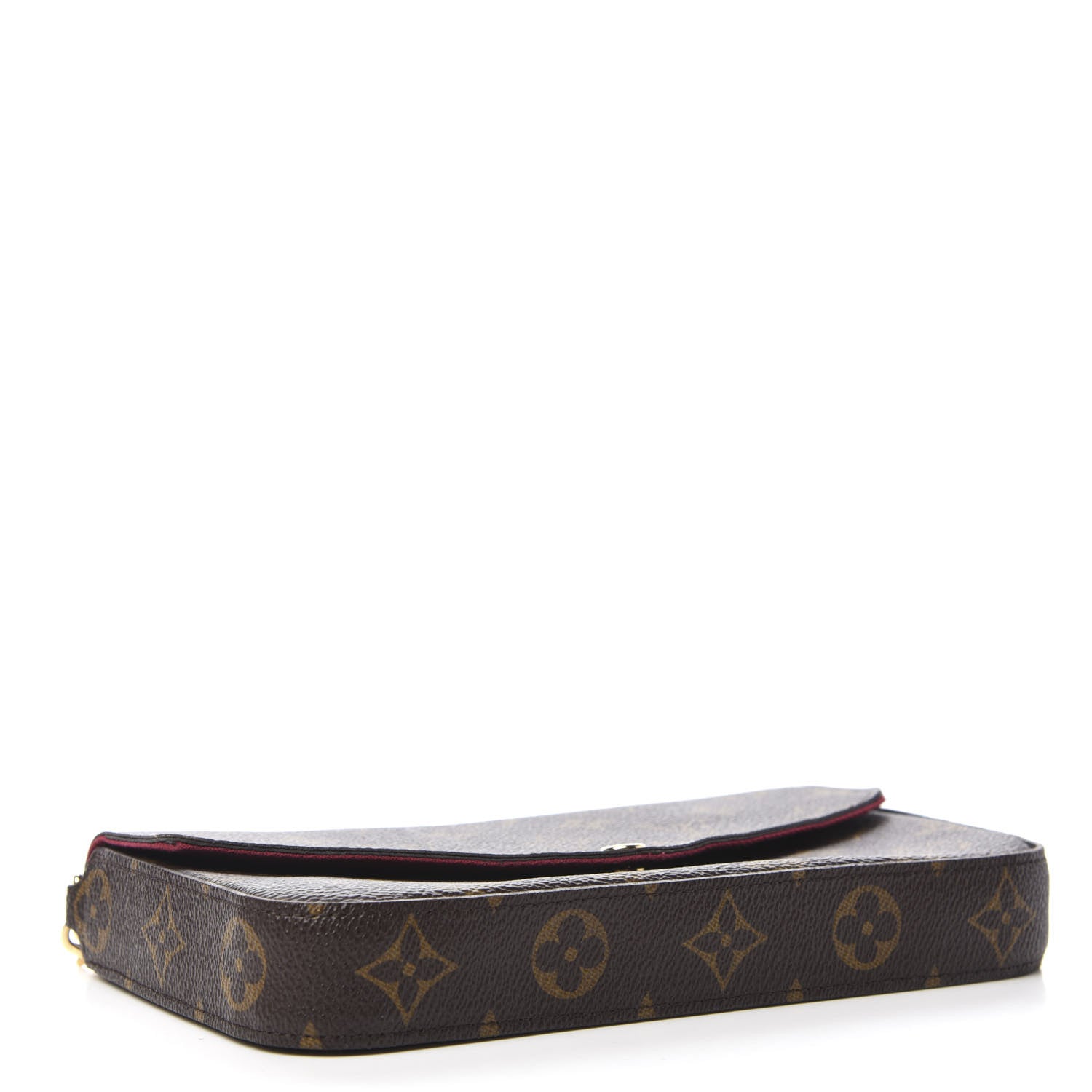 Louis Vuitton Monogram Pochette Felicie Chain Wallet Fuchsia 4 of 12