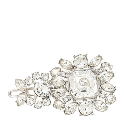 Gucci Crystal Hair Clip Silver 1 of 5