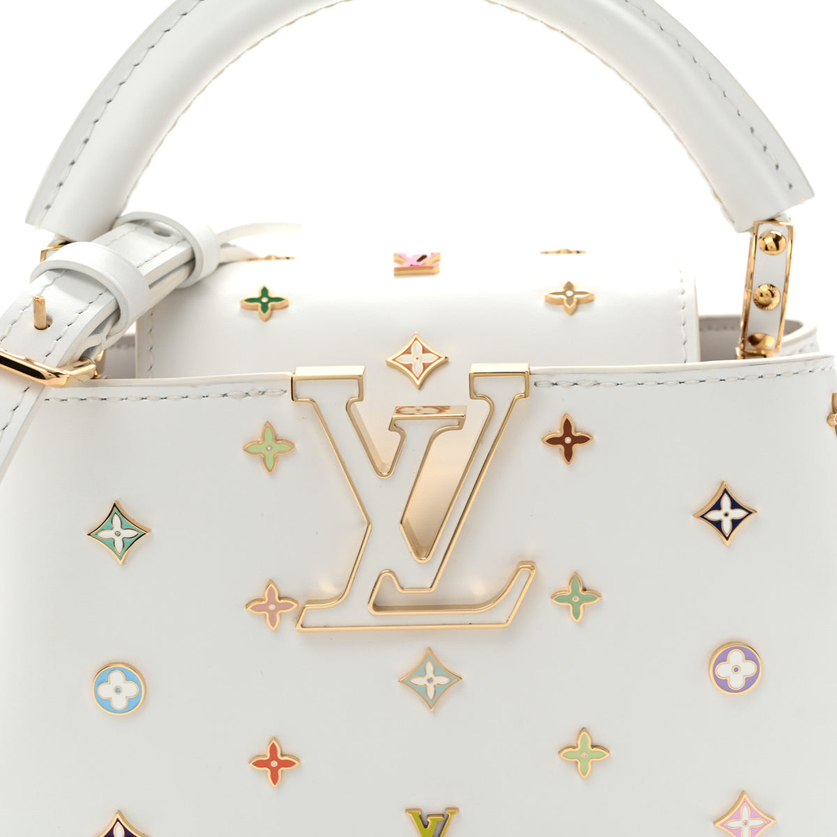 LV X TM Cowhide Mini Capucines Multicolor