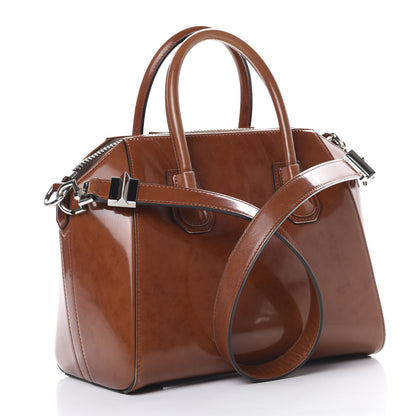 Givenchy Patent Calfskin Small Antigona Brown 2 of 15