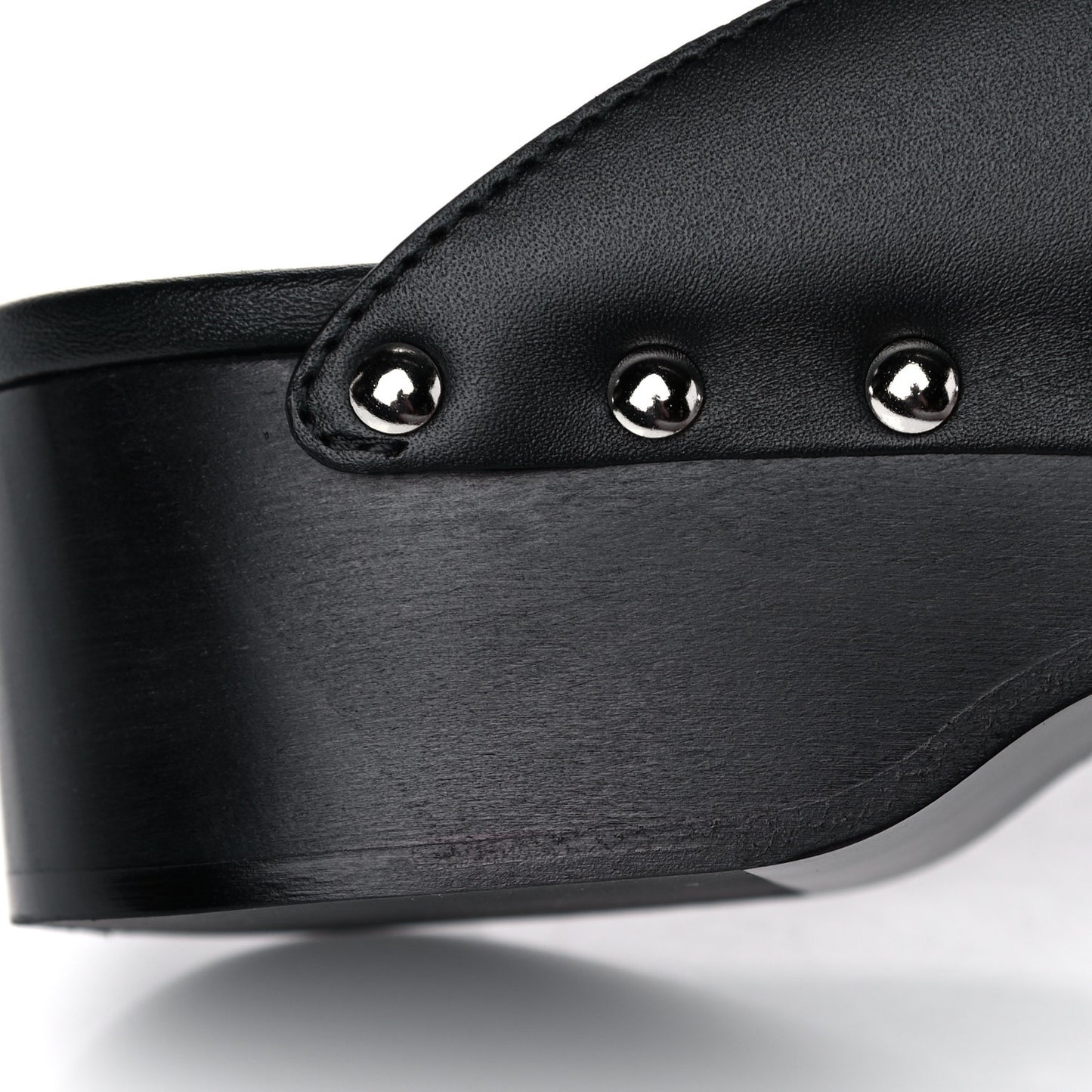Calfskin Calya Mules 38 Black